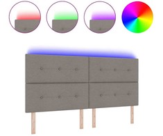 LED galvūgalis Taupe audinys
