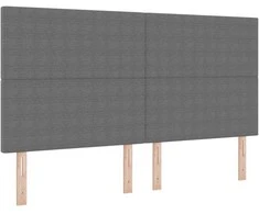 LED galvūgalis Šviesiai pilka 180 cm Kordūrinis audinys