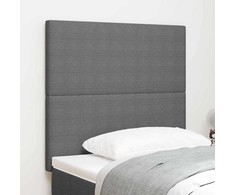 LED galvūgalis Šviesiai pilka 80 cm Kordūrinis audinys