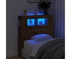 LED galvūgalis, artisano ąžuolo, 100x18,5x103,5cm, mediena