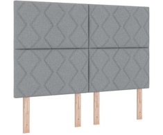 LED galvūgalis Šviesiai pilka 144 cm audinys