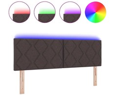 LED galvūgalis Šviesiai pilka 160 cm audinys