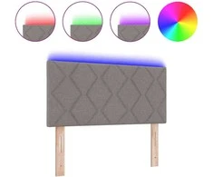 LED galvūgalis Taupe audinys