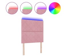 LED galvūgalis Rožinė 100 cm Aksomas