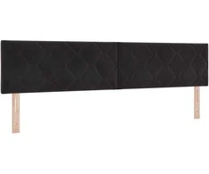 LED galvūgalis Juodas 200 cm Aksomas