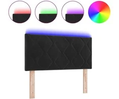 LED galvūgalis Juodas 90 cm Aksomas