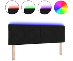 LED galvūgalis Juodas audinys