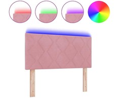 LED galvūgalis Rožinė 90 cm Aksomas