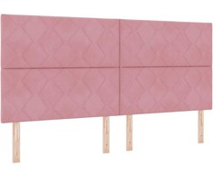 LED galvūgalis Rožinė 200 cm Aksomas