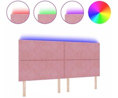 LED galvūgalis Rožinė 200 cm Aksomas