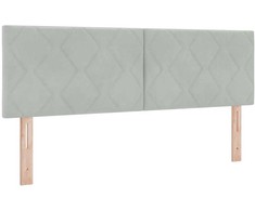 LED galvūgalis Šviesiai pilka 160 cm Aksomas