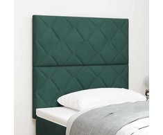 LED galvūgalis Tamsiai žalia 100 cm Aksomas
