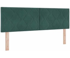 LED galvūgalis Tamsiai žalia 160 cm Aksomas