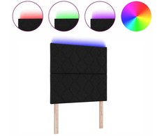 LED galvūgalis Juodas 90 cm audinys