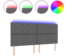 LED galvūgalis Pilka 200 cm audinys