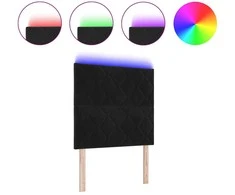 LED galvūgalis Juodas 100 cm Aksomas