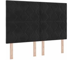 LED galvūgalis Juodas 144 cm Aksomas