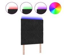 LED galvūgalis Juodas 80 cm Aksomas