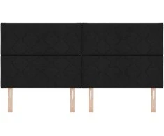 LED galvūgalis Juodas 200 cm audinys