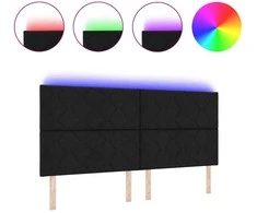 LED galvūgalis Juodas audinys