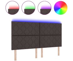 LED galvūgalis Ruda 180 cm audinys