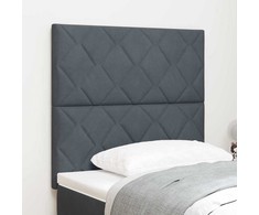 LED galvūgalis Tamsiai pilka 100 cm Aksomas