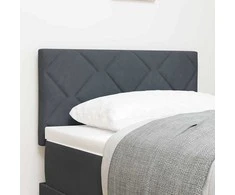 LED galvūgalis Tamsiai pilka 80 cm Aksomas