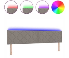 LED galvūgalis Taupe audinys