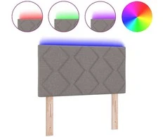 LED galvūgalis Taupe 80 cm audinys