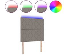 LED galvūgalis Taupe audinys