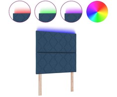 LED galvūgalis Mėlyna 90 cm audinys