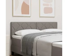 LED galvūgalis Taupe 160 cm audinys