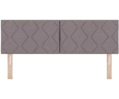 LED galvūgalis Taupe 160 cm audinys