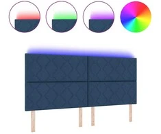 LED galvūgalis Mėlyna audinys