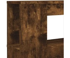 LED galvūgalis, dūminio ąžuolo, 220x18,5x103,5cm, mediena