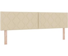 LED galvūgalis Kreminė 180 cm audinys