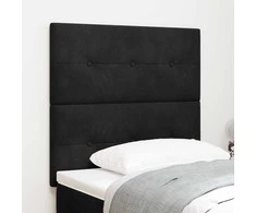 LED galvūgalis su LED juostelėmis Juodas 100 cm Aksomas