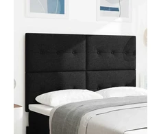 LED galvūgalis su LED juostelėmis Juodas 144 cm audinys