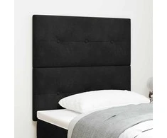 LED galvūgalis su LED juostelėmis Juodas 80 cm Aksomas