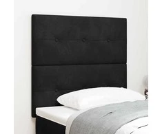 LED galvūgalis su LED juostelėmis Juodas 90 cm Aksomas