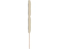 LED galvūgalis su LED juostelėmis Kreminė 80 cm audinys