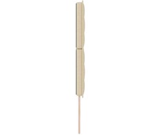 LED galvūgalis su LED juostelėmis Kreminė 160 cm audinys