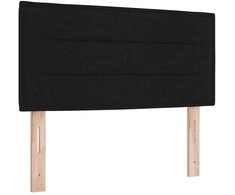 LED galvūgalis su LED juostelėmis Juodas 100 cm audinys