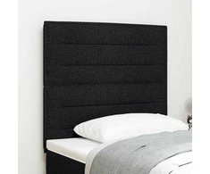 LED galvūgalis su LED juostelėmis Juodas 100 cm audinys