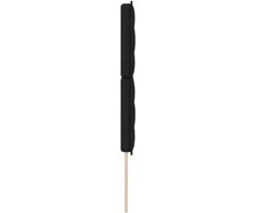 LED galvūgalis su LED juostelėmis Juodas 144 cm audinys