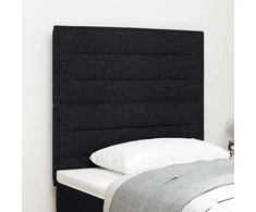 LED galvūgalis su LED juostelėmis Juodas 90 cm audinys