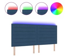 LED galvūgalis su LED juostelėmis Mėlyna 200 cm audinys