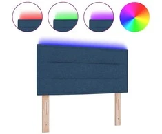 LED galvūgalis su LED juostelėmis Mėlyna 90 cm audinys