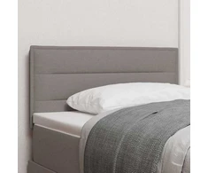 LED galvūgalis su LED juostelėmis Taupe 100 cm audinys