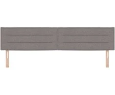 LED galvūgalis su LED juostelėmis Taupe 200 cm audinys